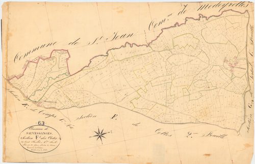 Sauvessanges - 55 FI 1048      Section F des Côtes, 1ère feuille