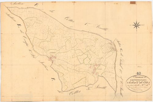 Sauvessanges - 55 FI 1049      Section F des Côtes, 2ème feuille