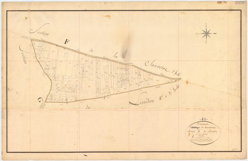 La Sauvetat - 51 FI 1307      Section G de Lieudieu, 2ème feuille