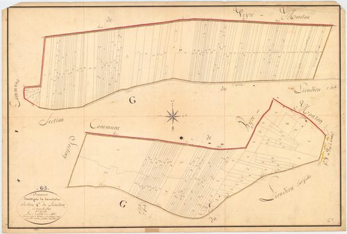 La Sauvetat - 51 FI 1306      Section G de Lieudieu, 1ère feuille