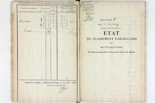 Sauviat - P 12551/6      Section F