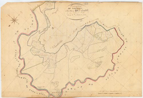 Savennes - 51 FI 1313      Section D de Pradelle, 1ère feuille