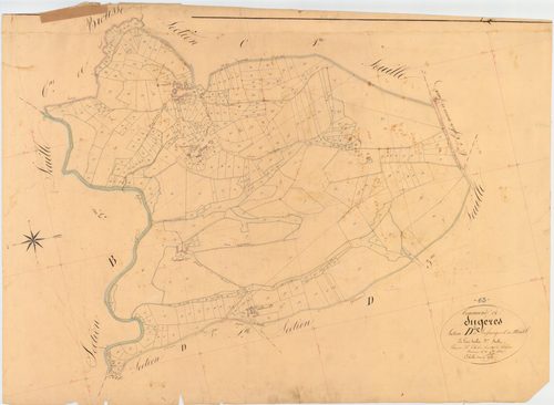 Sugères - 51 FI 1332      Section D de Brossanges et de Montel, 2ème feuille