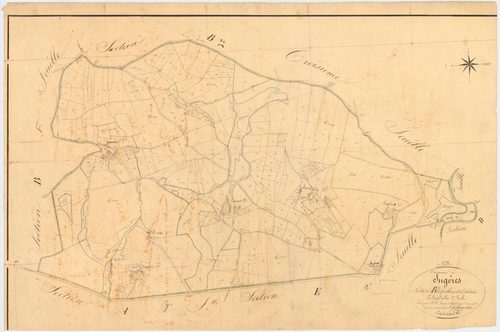Sugères - 51 FI 1327      Section B du Fouilloux et Esclatine, 2ème feuille