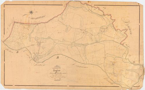 Sugères - 51 FI 1328      Section B du Fouilloux et Esclatine, 3ème feuille
