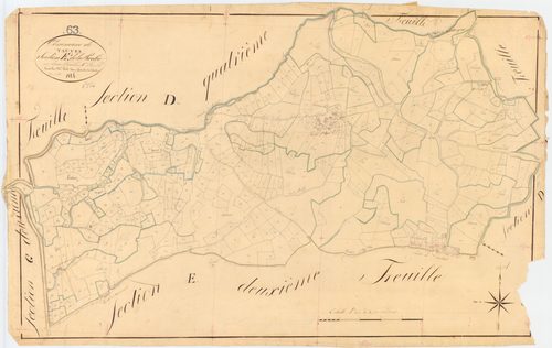 Tauves - 54 Fi 1048      Section E de la Roche, 1ère feuille