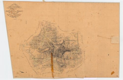 Thiers - 55 FI 1084      Tableau d'assemblage du plan cadastral parcellaire de la commune de Thiers