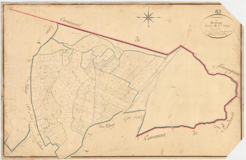 Tortebesse - 51 FI 1346      Section A du Village, 3ème feuille