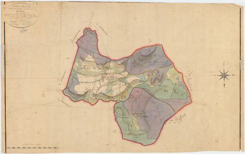 Tortebesse - 51 FI 1343      Tableau d'assemblage du plan cadastral parcellaire de la commune de Tortebesse