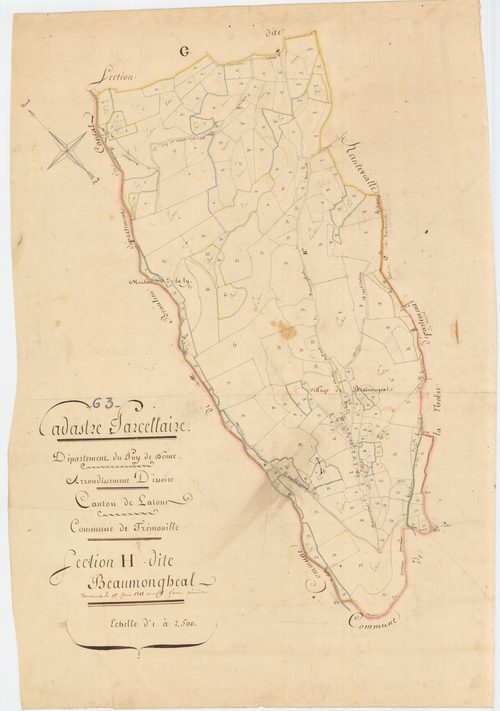 Trémouille-Saint-Loup - 54 Fi 1076      Section H de Beaumongheal