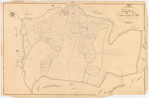 Valbeleix - 54 Fi 1096      Section D de Vauzelle, 2ème feuille