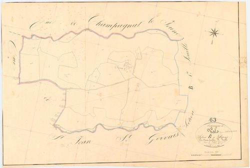 Valz-sous-Châteauneuf - 54 Fi 1103      Section B de Vieilleprade, 2ème feuille