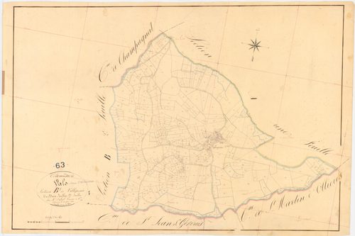 Valz-sous-Châteauneuf - 54 Fi 1102      Section B de Vieilleprade, 1ère feuille