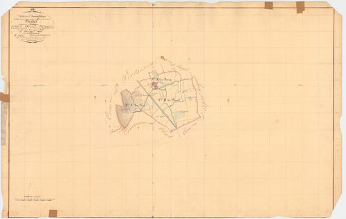 Vassel - 51 FI 1369      Tableau d'assemblage du plan cadastral parcellaire de la commune du Vassel