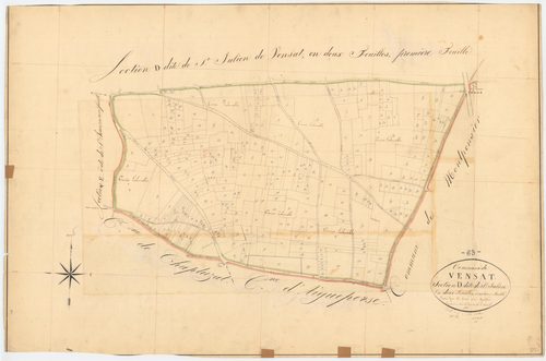 Vensat - 53 FI 1313      Section D de Saint-Julien, 2ème feuille
