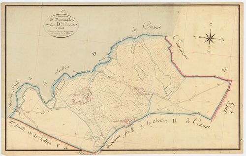 Verneugheol - 51 FI 1398      Section D de Coussat, 1ère feuille