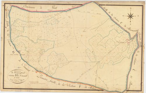 Verneugheol - 51 FI 1400      Section D de Coussat, 3ème feuille