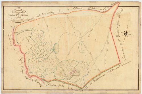 Verneugheol - 51 FI 1405      Section F de Ribiéras, 3ème feuille