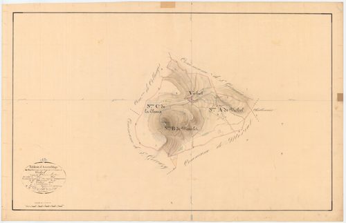 Vichel - 54 Fi 1133      Tableau d'assemblage du plan cadastral parcellaire de la commune de Vichel