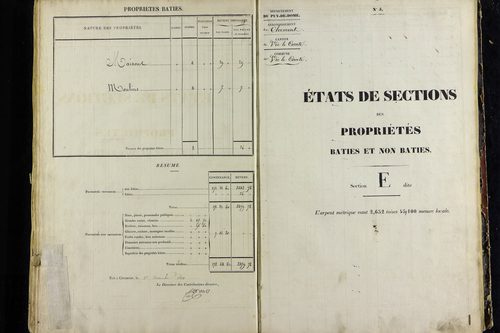 Vic-le-Comte - P 10034/5      Section E