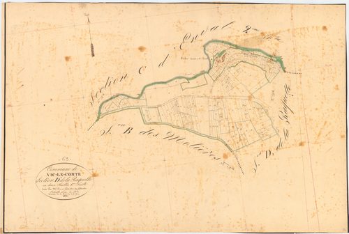 Vic-le-Comte - 51 FI 1477      Section D de la Raquette, 1ère feuille