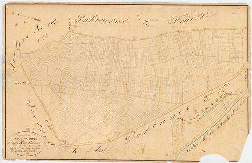 Vic-le-Comte - 51 FI 1470      Section A de Pabouerat, 2ème feuille