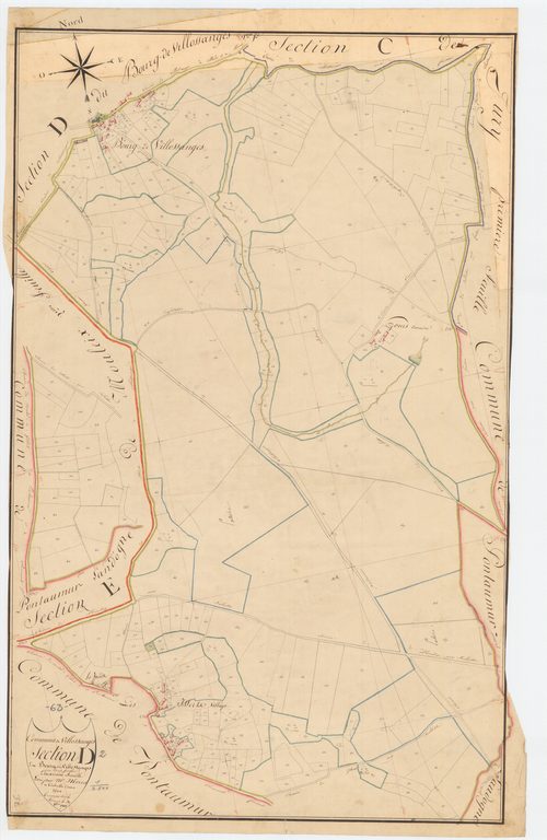 Villosanges - 53 FI 1341      Section D du Bourg, 2ème feuille