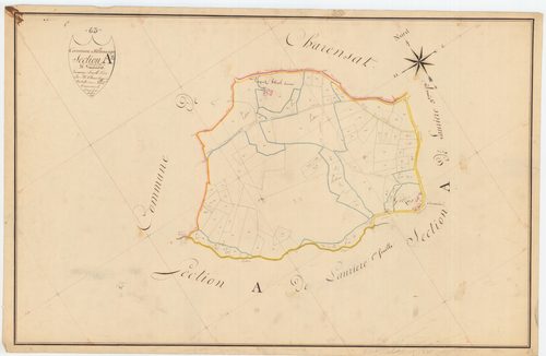 Villosanges - 53 FI 1333      Section A de Laurière, 2ème feuille