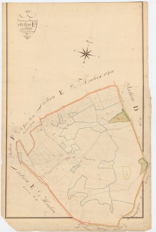 Villosanges - 53 FI 1343      Section E de Mouleix, 2ème feuille