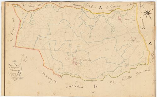 Villosanges - 53 FI 1332      Section A de Laurière, 1ère feuille