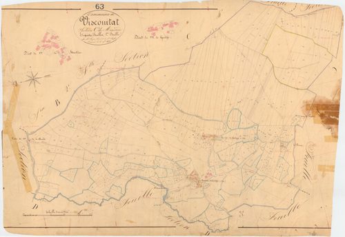 Viscomtat - 55 FI 1147      Section C de Mondière, 1ère feuille