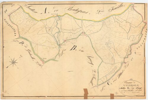 Viverols - 55 FI 1157      Section B du Bourg, 1ère feuille
