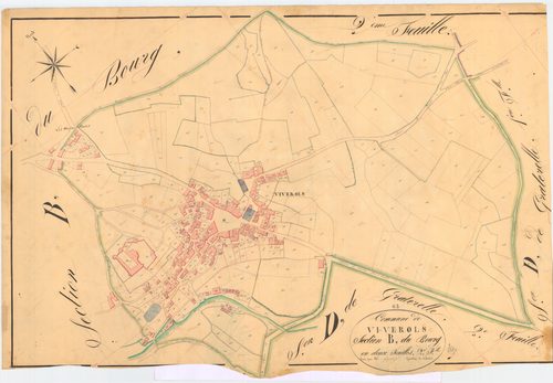Viverols - 55 FI 1158      Section B du Bourg, 2ème feuille