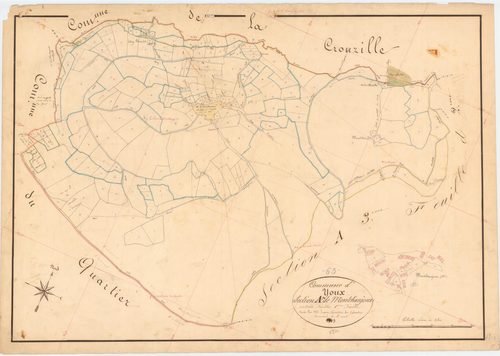 Youx - 53 FI 1389      Section A de Montchaujoux, 1ère feuille