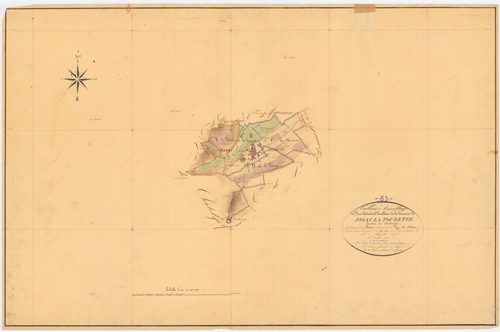 Yssac-la-Tourette - 53 FI 1399      Tableau d'assemblage du plan cadastral parcellaire de la commune d'Yssac-laTourette