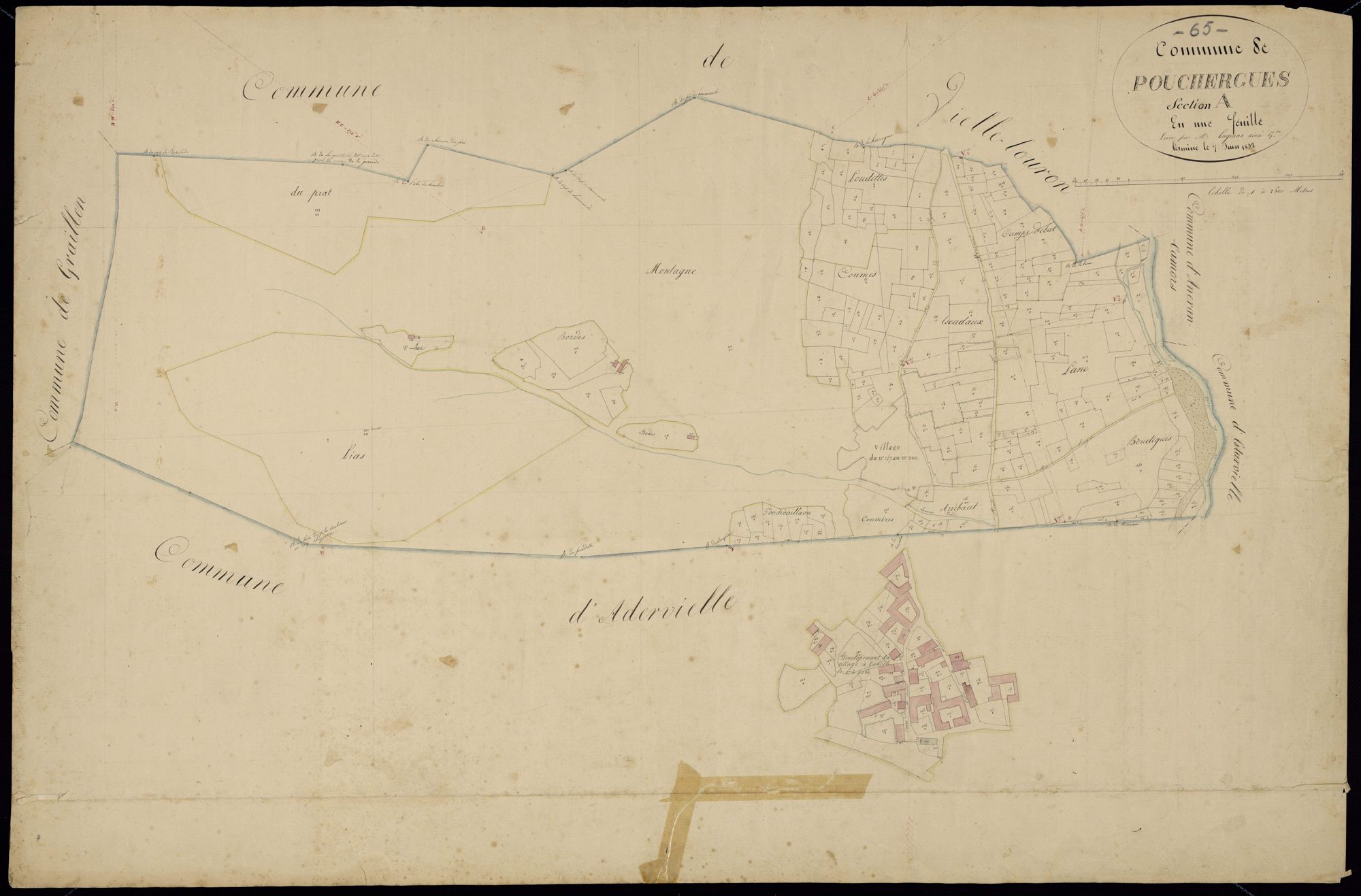 Adervielle-Pouchergues - Pouchergues.- Section A