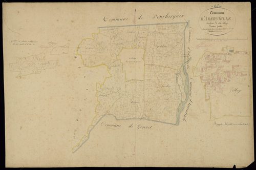 Adervielle-Pouchergues - Adervielle.- Section A, 1re feuille