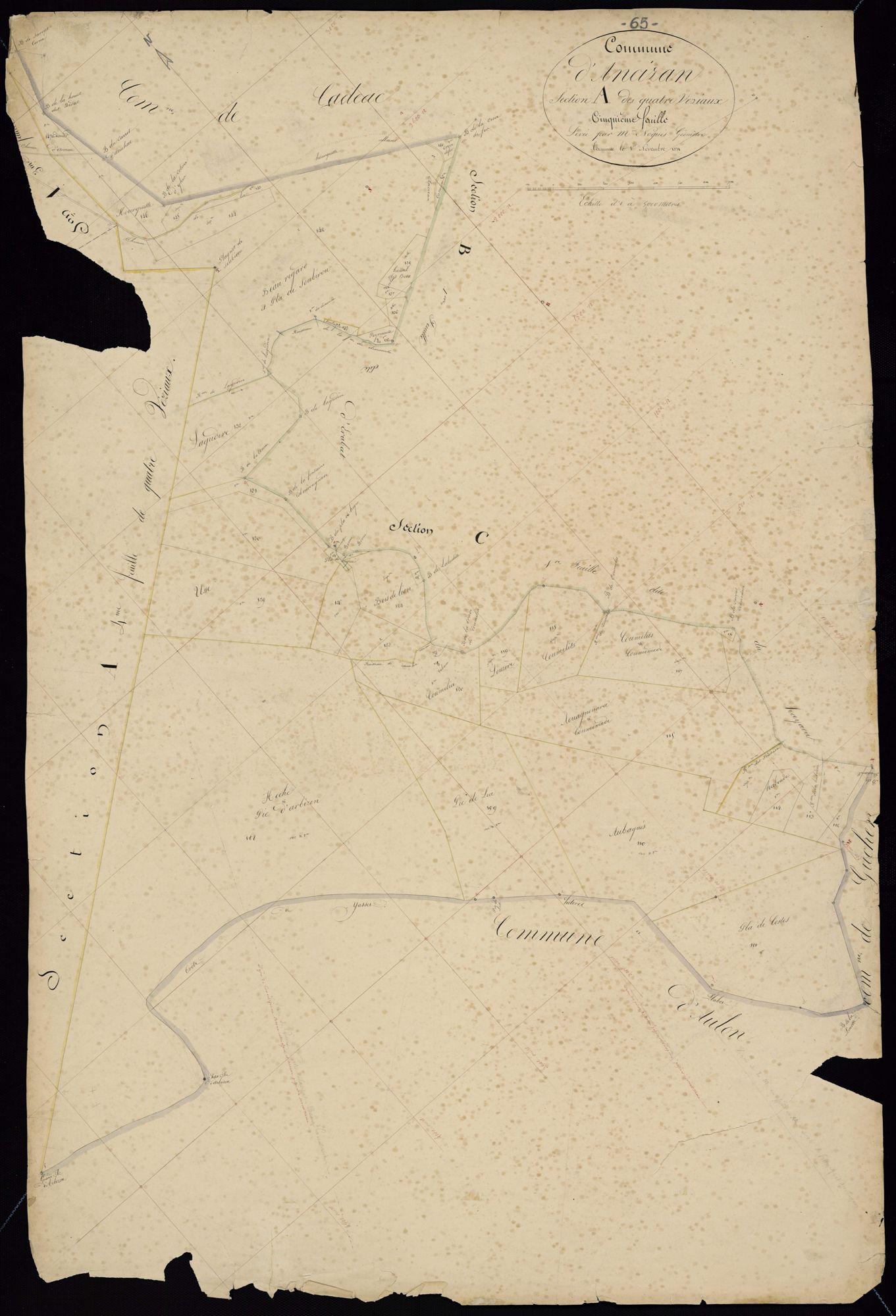 Ancizan - Ancizan.- Section A, 5e feuille