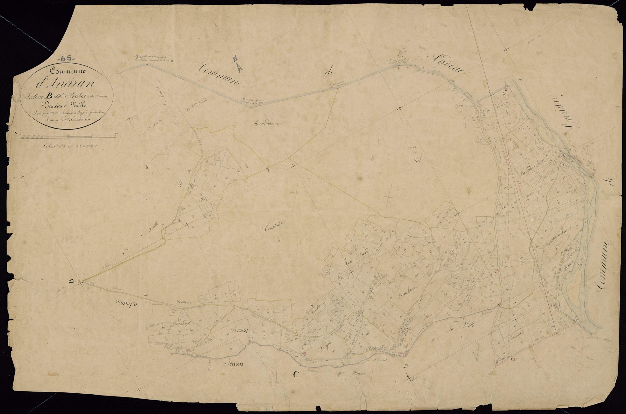 Ancizan - Ancizan.- Section B, 2e feuille