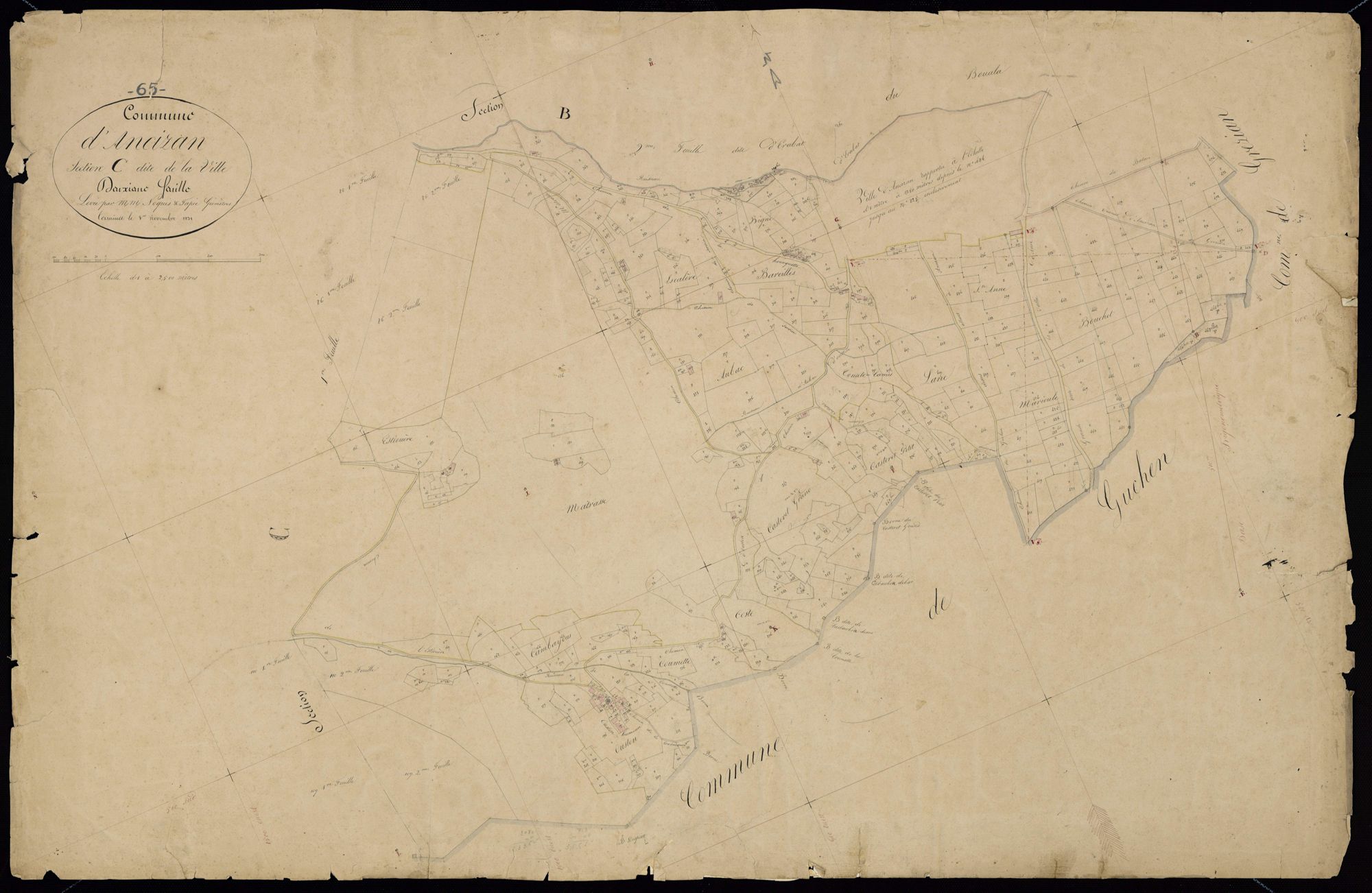 Ancizan - Ancizan.- Section C, 2e feuille