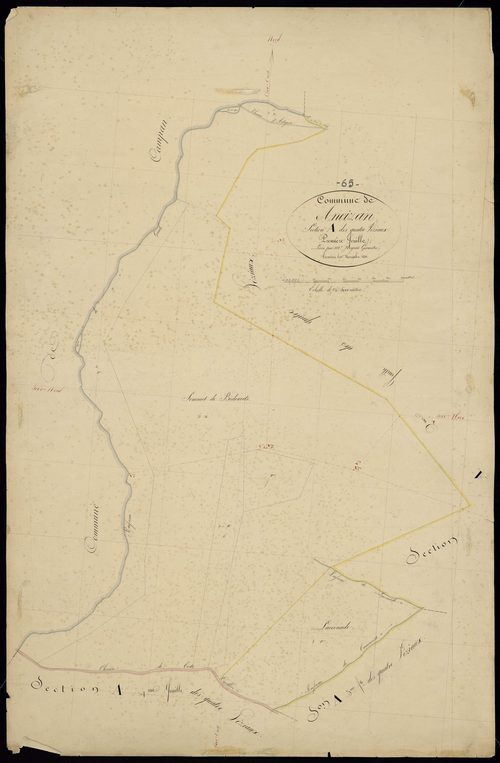 Ancizan - Ancizan.- Section A, 1re feuille