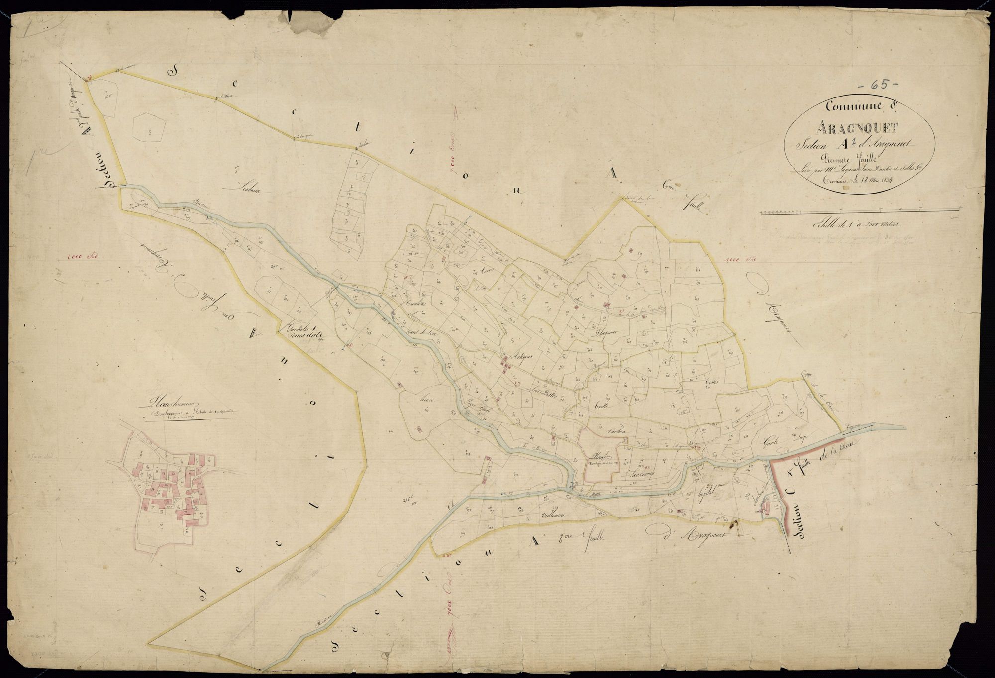 Aragnouet - Aragnouet.- Section A, 1re feuille