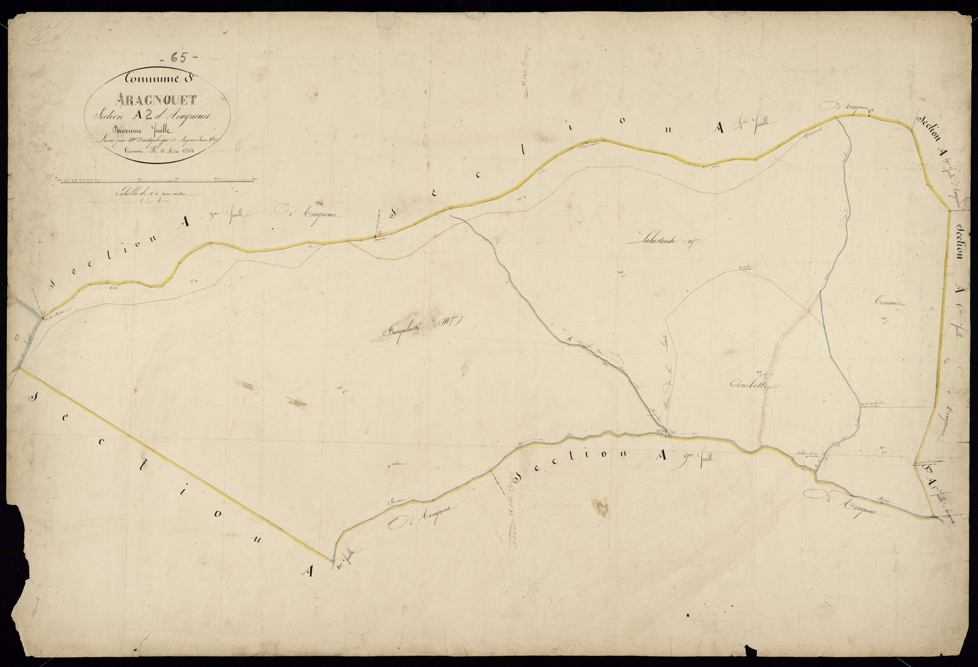 Aragnouet - Aragnouet.- Section A, 2e feuille