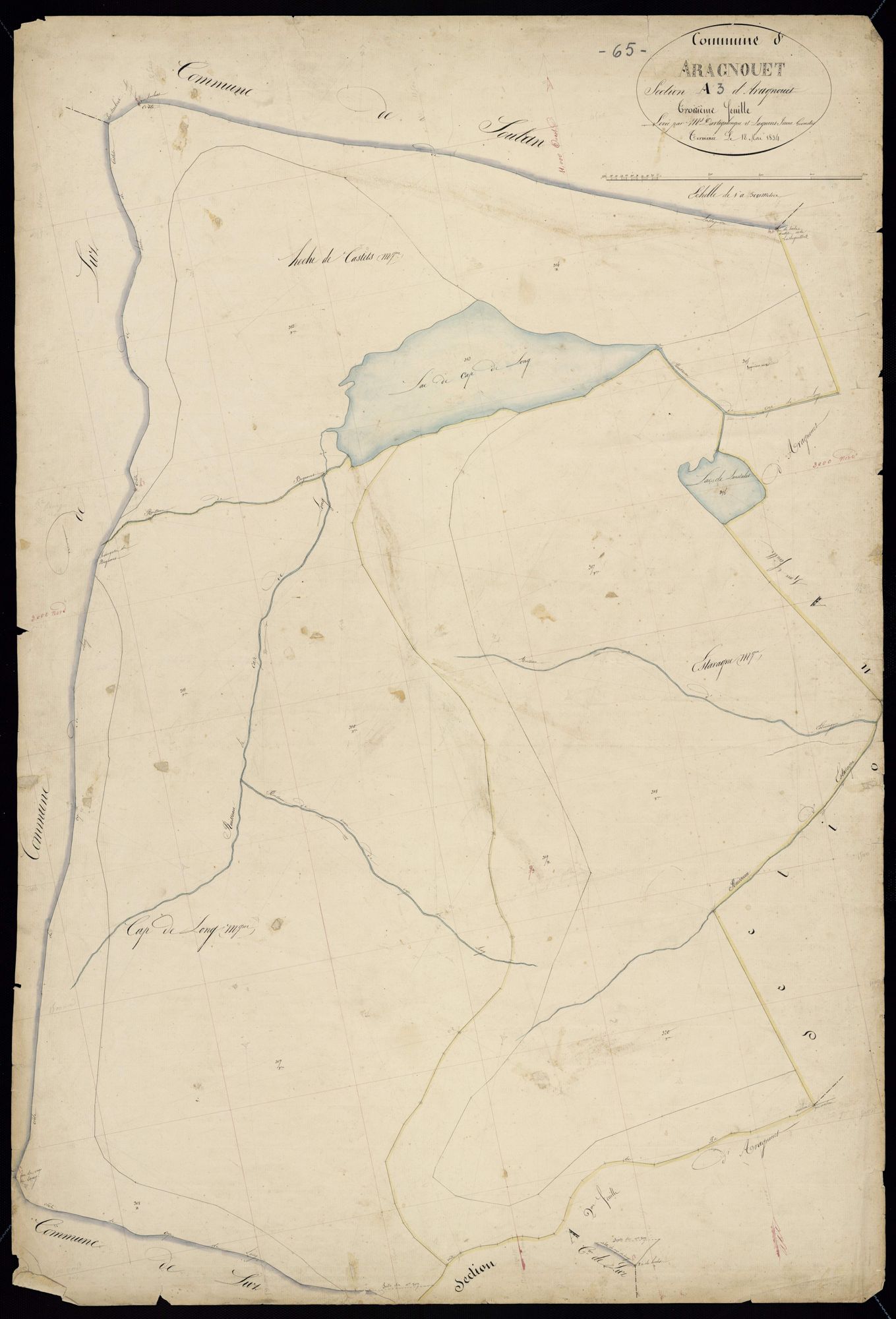 Aragnouet - Aragnouet.- Section A, 3e feuille