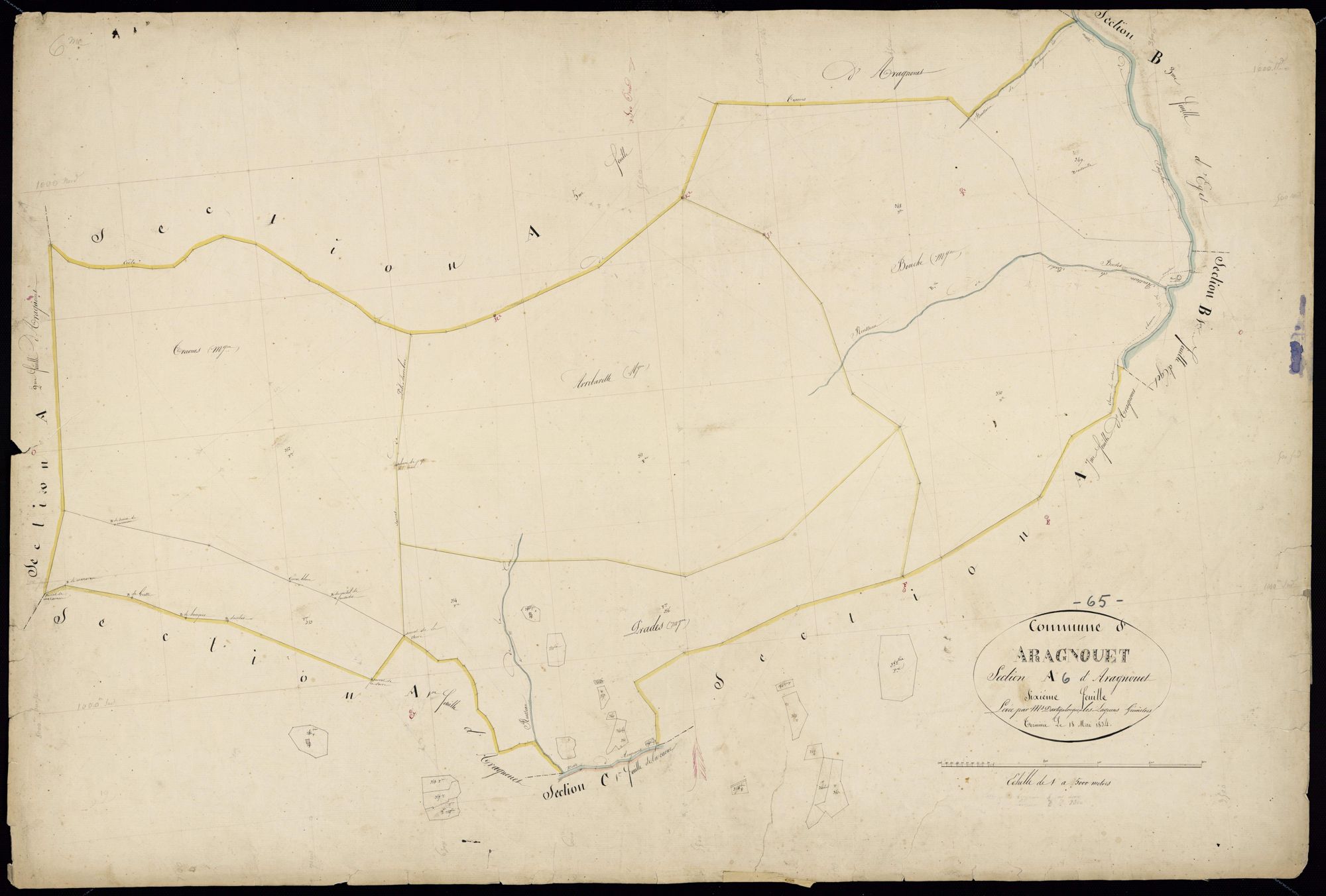 Aragnouet - Aragnouet.- Section A, 6e feuille