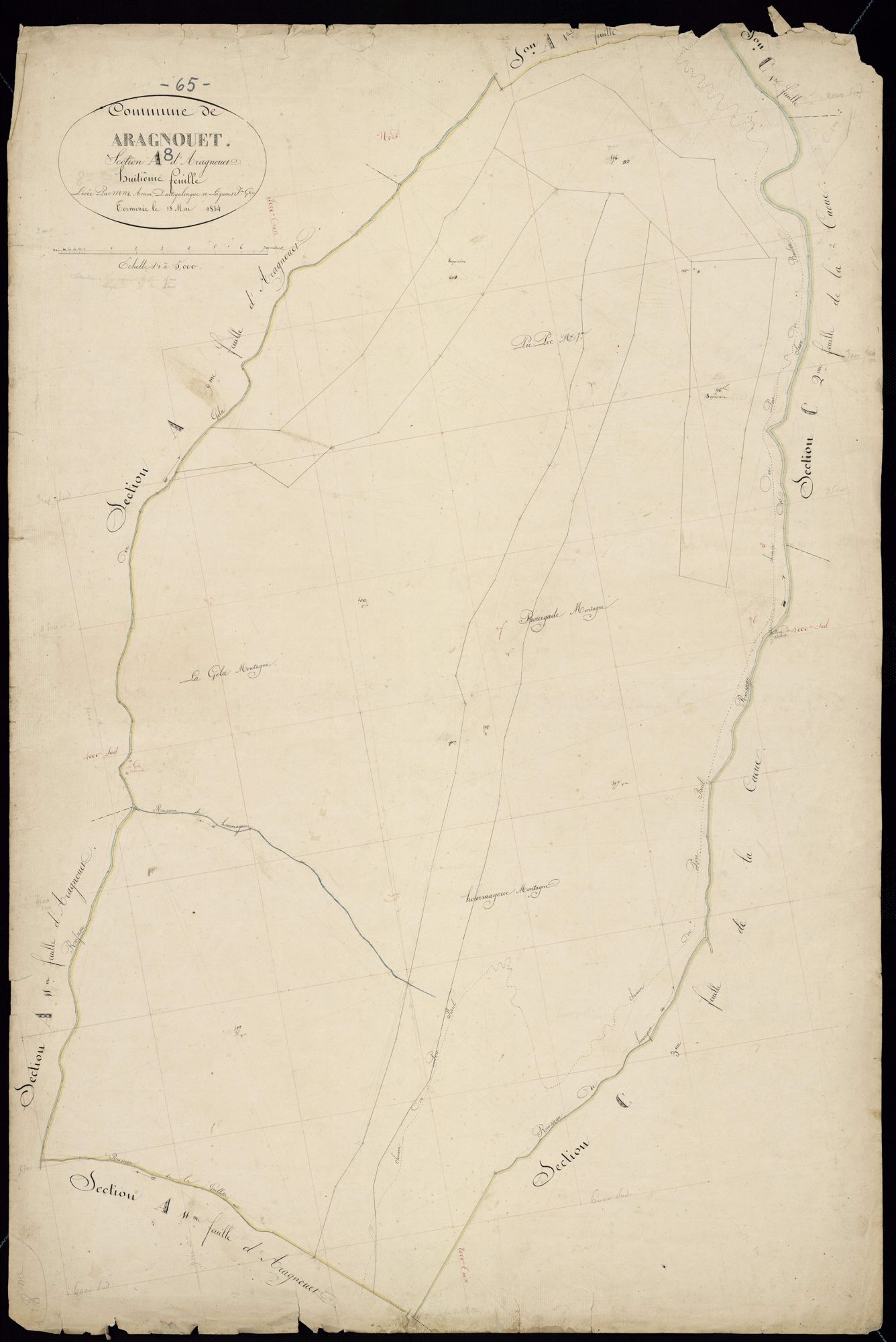 Aragnouet - Aragnouet.- Section A, 8e feuille