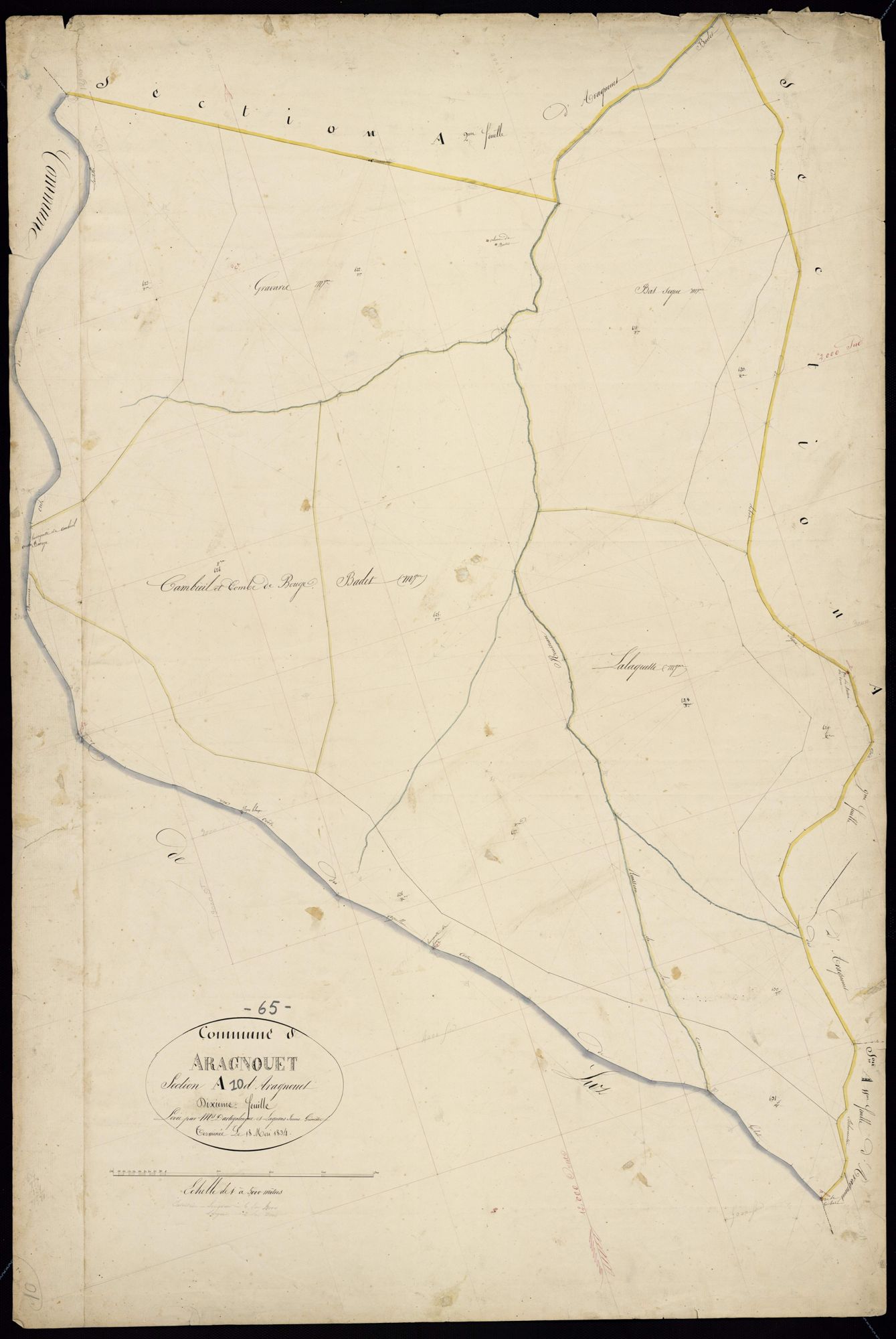 Aragnouet - Aragnouet.- Section A, 10e feuille