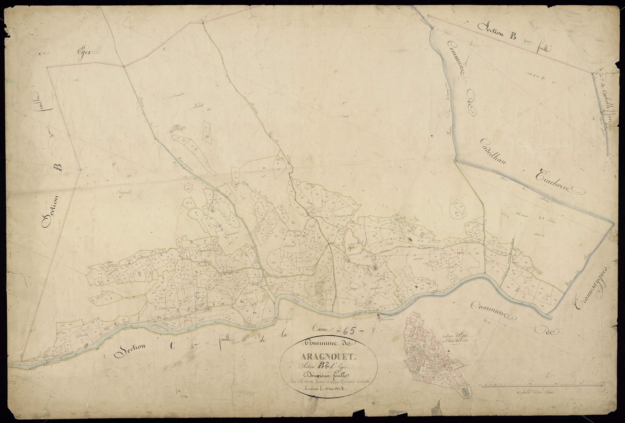 Aragnouet - Aragnouet.- Section B, 2e feuille