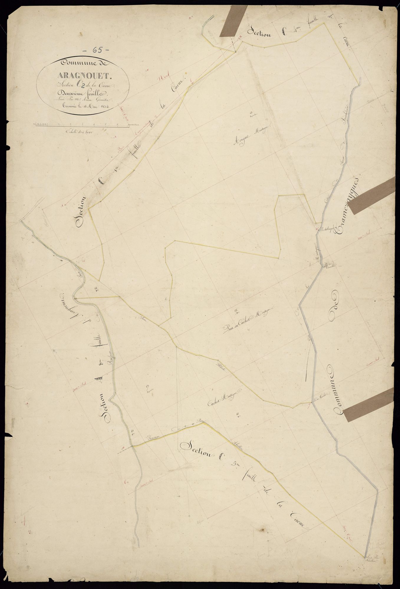 Aragnouet - Aragnouet.- Section C, 2e feuille
