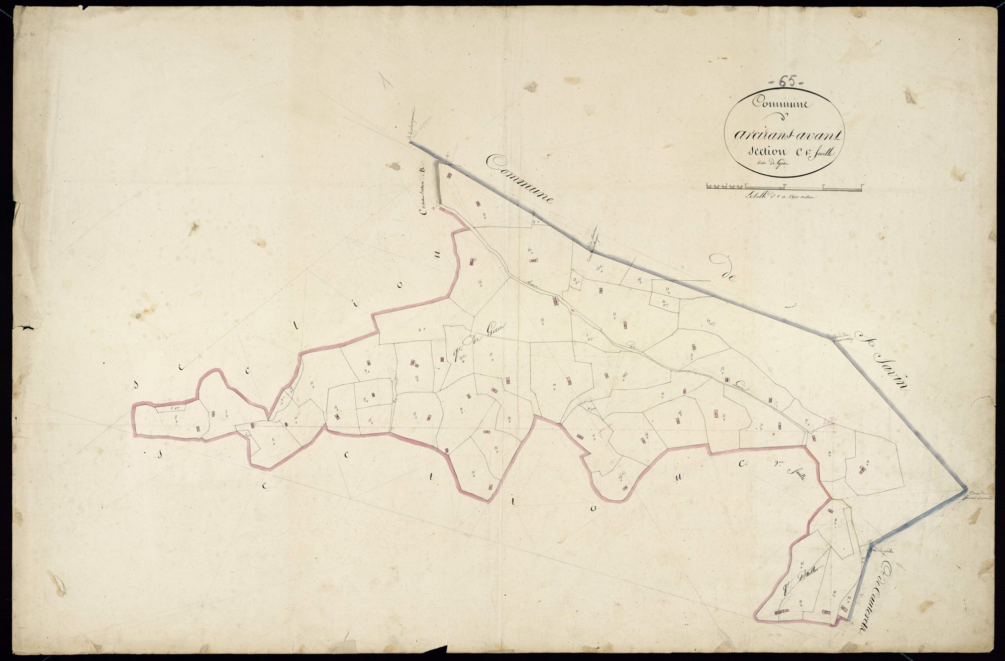 Arcizans-Avant - Arcizans-Avant.- Section C, 1re feuille